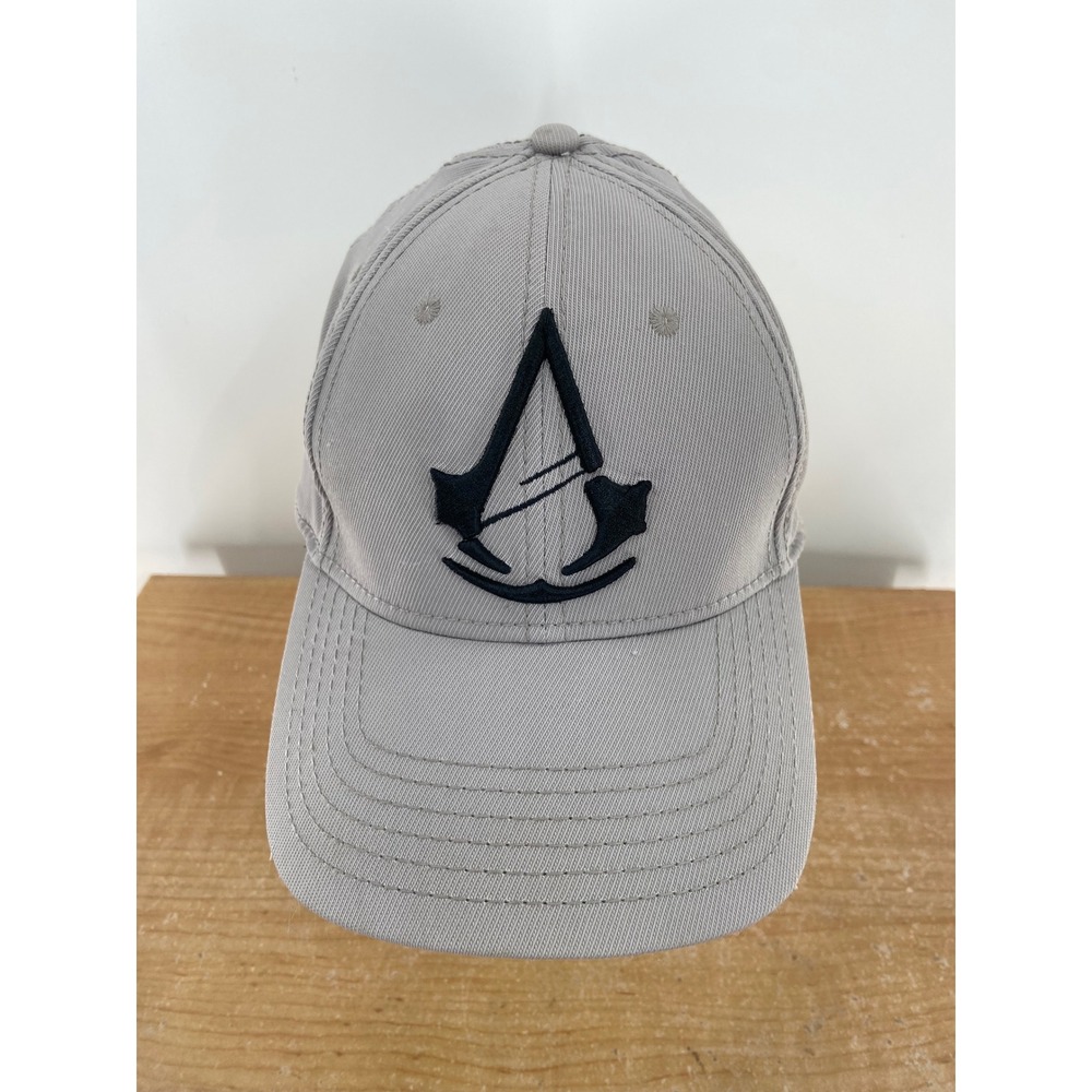Assassins Creed Gray Embroidered Logo Baseball Cap Hat Ubisoft One Size